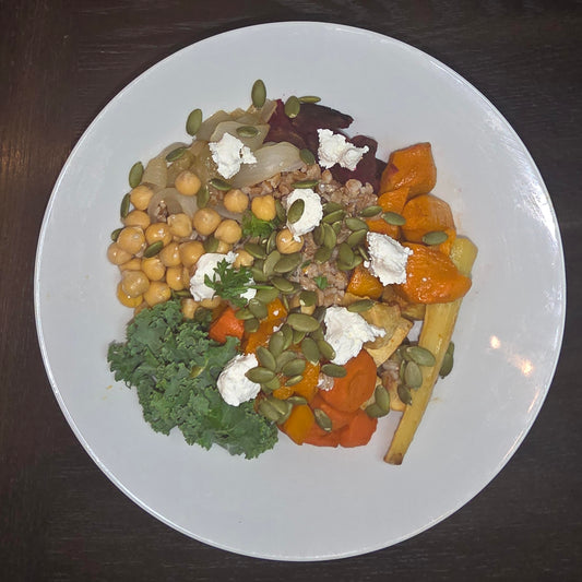 Roasted Root Vegetable Graze Bowl